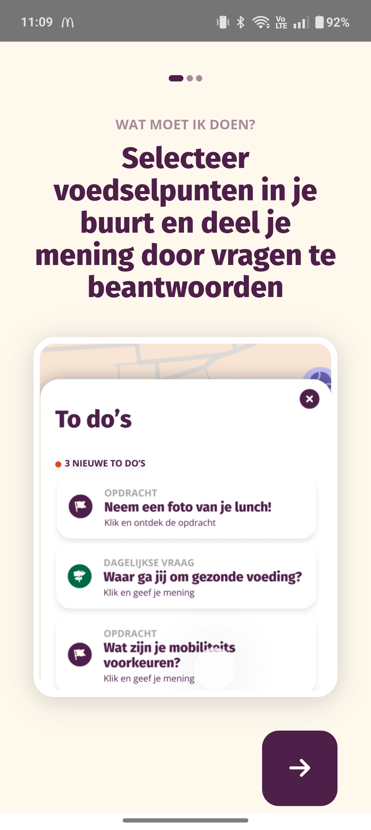 grote voedselkaart app